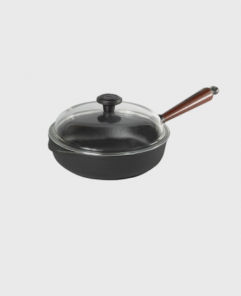 Cast iron saute pan with lid deals